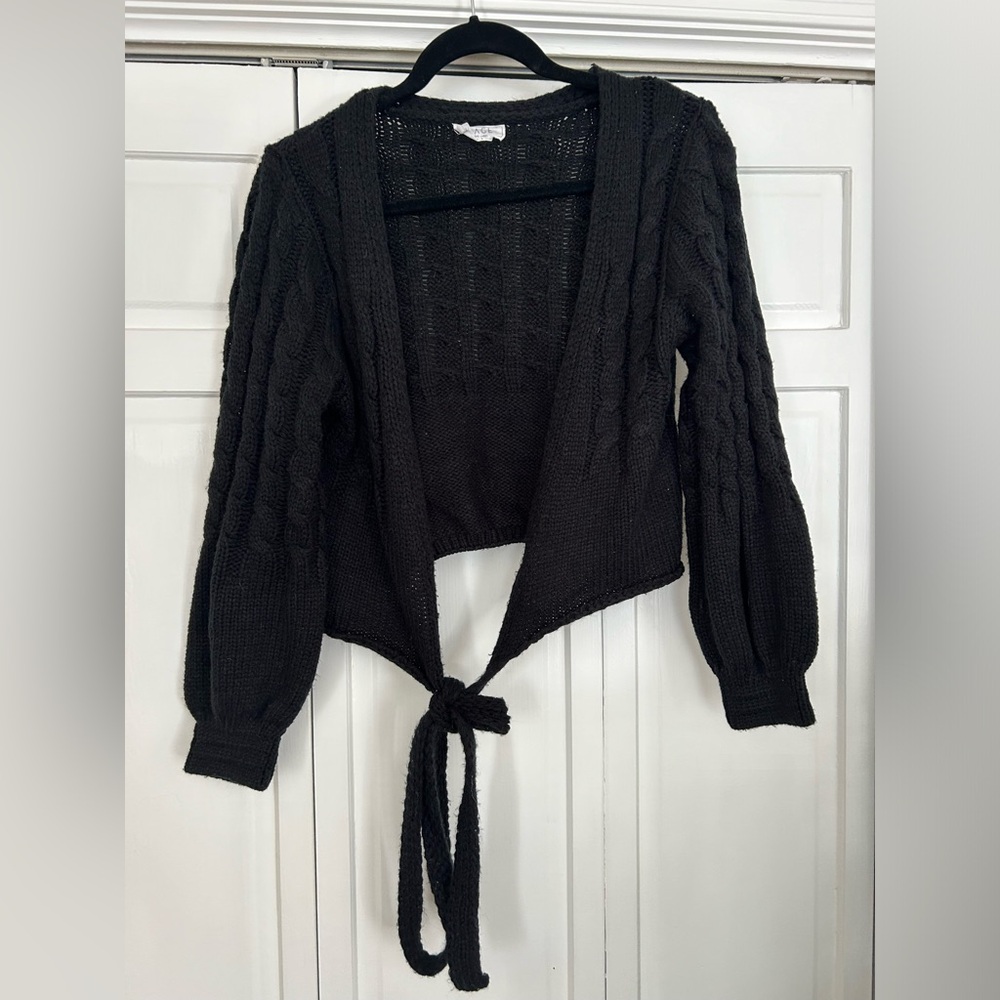 South Moon Under Tie Front Cable knit Sweater